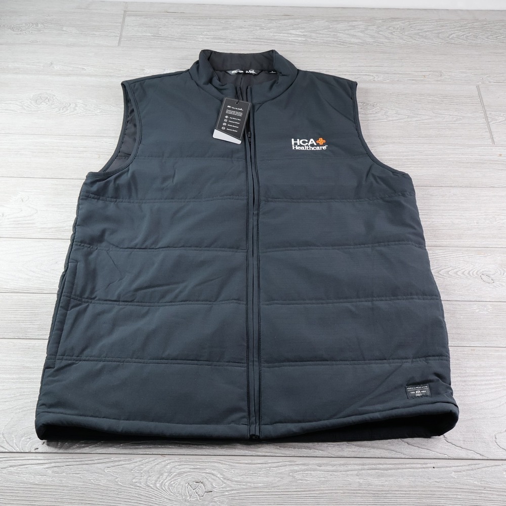 NEW Travis Mathew Cold Bay Vest Men's Size Large Puffer Quilted Full Zip NWT